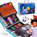 Space Colouring Kit - 145pcs Astronaut  Art Set with Aluminum Case for Kids. 