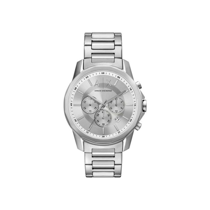 Armani exchange men's stainless steel watch best sale