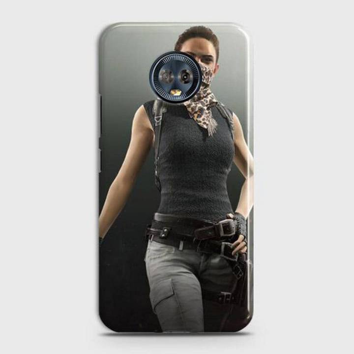 Motorola G6 Cover Pubg Female character Fancy Look Hard Cover- Design 8 Case