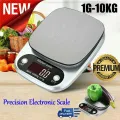 imported LED Precision Digital Kitchen Scale Food Stainless Steel Electronic Scale Small Food Scale Gram Electronic Scale LED Display Kitchen Weighing Scale with Multifunction for Food Cooking Original Genuine Best 1g minimum 10kg maximum. 