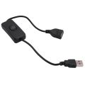 USB A Male to Female Extension Cable with Switch On / Off. 
