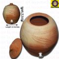 Clay Water Cooler  Natural Cooled & Flavored  Healthy Drinking  Traditional Water Dispenser  Capacity 15 Liter. 