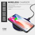 【VisioN Shop】10W Wireless Charger For LG Velvet Qi Charging Pad for LG ThinQ ThinQ G7+ V35 V30+ V40 V50S G8X ThinQ Charger Pad Dock. 