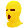 Winter Warm Head Cover, 3-hole Knitting Ski Mask Cold Proof Riding Full Face Mask. 
