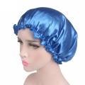 Silk Satin Night Sleep Cap Hair Bonnet Hat Head Cover Wide Band Adjust Elastic. 