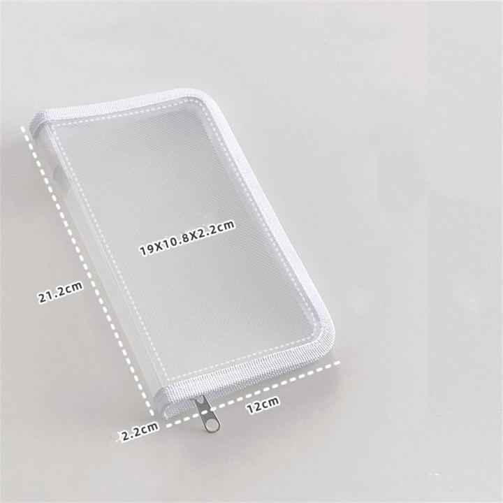 Zippered%20File%20Folders%20Compact%20Lightweight%20Transparent%20Zipper%20Bag%20A6%20Size%20Waterproof%20Stationery%20Storage%20for%20Stationery%20School%20-%20Image%209