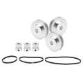 20 Teeth / 60 Synchronous Wheel 8mm Bore + 2GT‑200/280/400/mm Timing Belt. 