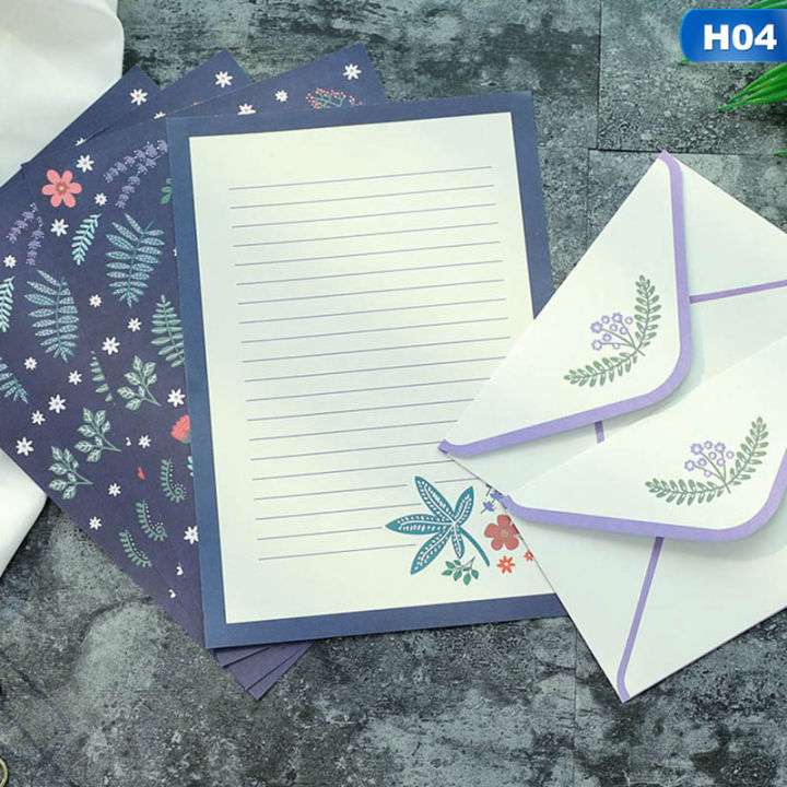 【Daily Necessities For Anyone Store】Letter Set Card Letter Envelope Paper Korean Creative Aesthetic Lovely Little Fresh Fragrance Envelope