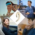 Y12 Wireless Bluetooth-Compatible Bone Condution Earhook with Mic Car Driver Bluetooth-Compatible Earphone Noise Sports Headset. 