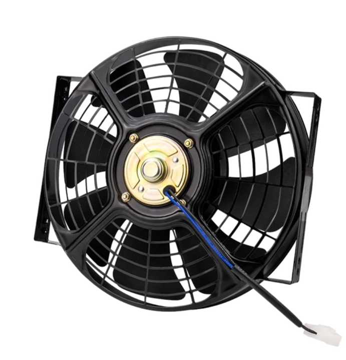 10 inch Radiator Fan 12V - 48Watt Electric Cooling Fan, TEZ RAFTAR Motorcycle Cargo Loader Auto Rickshaws and 200cc Water-cooled Engines
