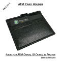 Best Quality PU Leather Men Wallets as Mini ATM Wallet Leather ID Card Holder Secure ATM Cards Holder Wallets in Black Brown Colors. 