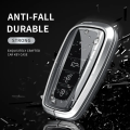 Aluminium Alloy Key Cover for Toyota Car Keys with Keychain - Fortuner, Vigo, Hilux, Yaris, And Land Crusier -. 