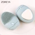 1 【HOT】 ZOREYA Double Silicone Wash Brushes Nylon Hair Face Facial Cleansing Makeup Brush Massage Pore Cleanser Beauty Skin Care Tool. 