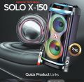 Audionic Speaker Solo X150 Rechargeable Speaker, Top Load Portable Speaker with Tws function, This Bluetooth Speaker with Swift Button Digital Display. 
