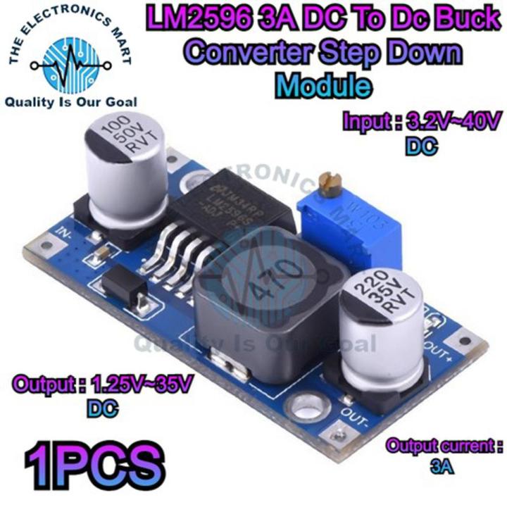 LM2596 3A DC To Dc Adjustable Buck Converter Step Down Module Power Supply In Pakistan