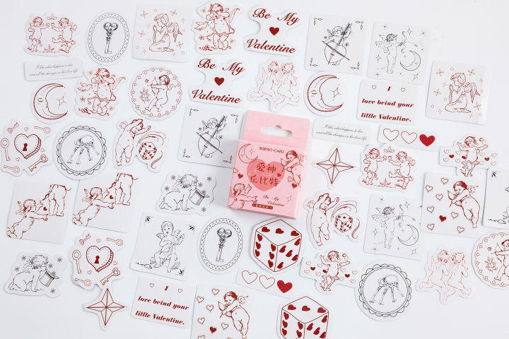 46PCS%20Cupid%20Series%20Aesthetic%20Stickers%20Album%20Diary%20Journal%20Phone%20Decorative%20Scrapbooking%20DIY%20Sticker%20-%20Image%206