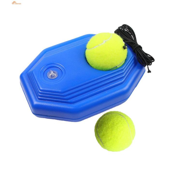 Ethereon Self-training Tennis Tool Portable Tennis Trainer Rebound Ball Set for Solo Practice Ideal for Adults Kids 2 Balls Included Solo Tennis Training Tool