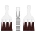 3 Pieces Air Conditioner Condenser Fin Comb, Fin Cleaning Brush Air Conditioner Fin Cleaner Refrigerator Coil Cleaning Whisk Brush Metal Fin Eator Radiator Repair Tool. 