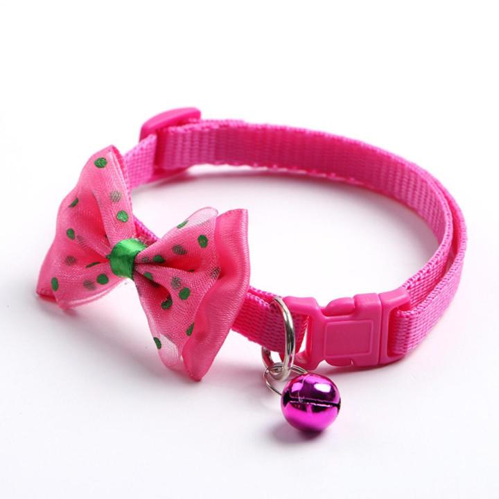 Pet Bow Collar Cat Puppy Bell Collar Korean Pet Collar Kitty Bow Headband Collar Adjustable Clasp Suitable For Cats And Dogs bluey