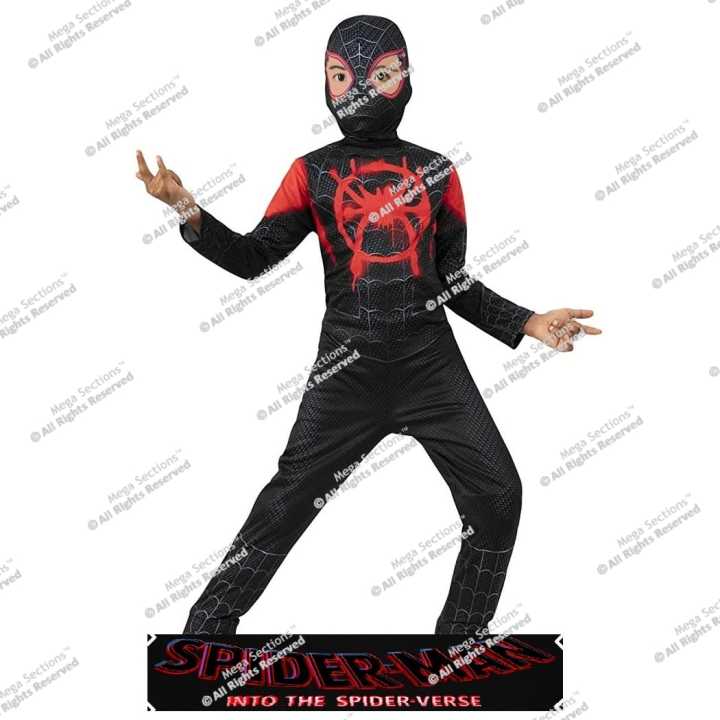 Spiderman - Into the Spider-Verse Black Red Costume for Children