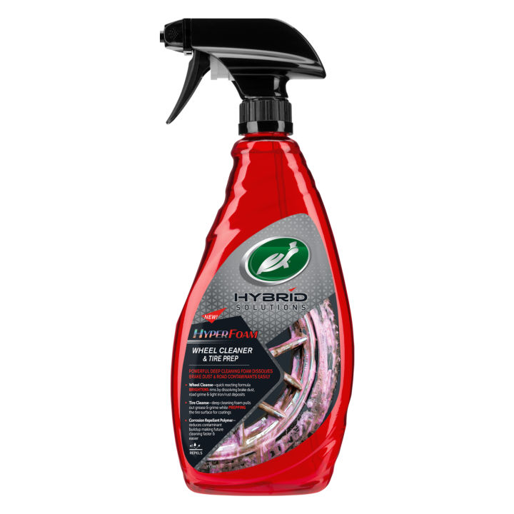 TURTLE WAX - HYBRID SOLUTIONS HYPER FOAM WHEEL CLEANER & TIRE PREP 680 ML