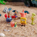 Floating SpongeBob Squarepants Aquarium Ornaments Fish Tank Landscaping Pineapple House Fish Shrimp Avoid Nest Trash Can Octopus Krusty Krab Chum Bucket Toy Collection. 