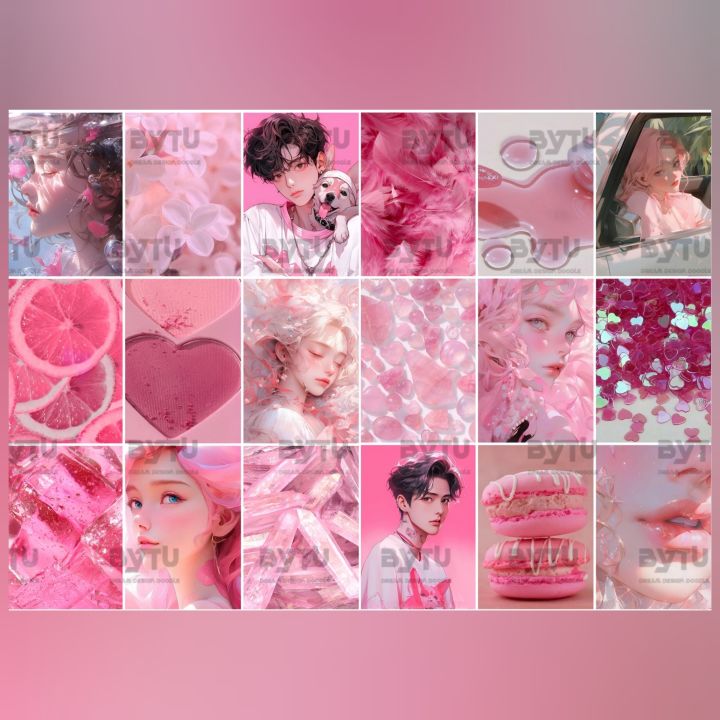 Pastel%20Pink%20Aesthetic%20Stickers%20UNCUT%20For%20Girls%20Journal%20Scrapbook%20Phone%20Cover%20Laptop%20Notebook%20DIY%20Crafts%20-%20Image%204