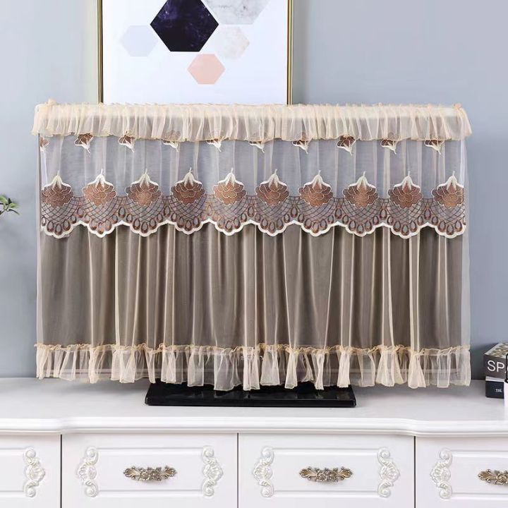 2022 New Hanging LCD TV Dust Cover Lace Home Simple Cover 65/55/42 "TV
