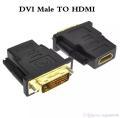 Bidirectional DVI to HDMI Male to Female HDMI to DVI Adapter. 