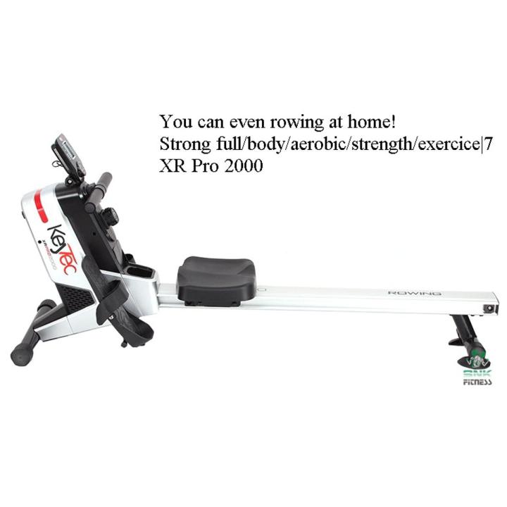 Rowing Machine - XR Pro 2000 - Magnetic Recumbent Exercise Bike Keytec/Home Use/ROWING MACHINE/XR/PRO/2000/Aerobic Exercise Equipment- Grey & Black