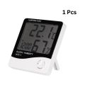 HTC-1 Digital Indoor Temperature & Humidity Monitor | 1-3 Pcs | Room Thermometer with Clock, Beep Alarm & External Sensor for Home, Office & Indoor Gardens. 