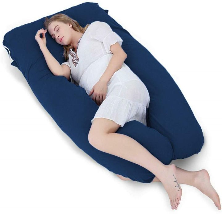 Highly Comfortable Maternity Pillow | Full Body Support Pillow - Ball Fiber Filled | U-Shaped - 100% Premium Comfort