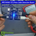 MECHANIC DT3 USB Cable Tester Data Cable Detection Board for iOS Android Type-C by Electrica. 