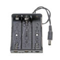 1 Pcs 2 Batteries Holder Box Storage Case for 18650 with DC 5.5 x 2.1mm Power Plug 18650 Battery Holder to DC Jack Connector for Arduino RC Car Electronic Components. 
