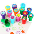 Children DIY Stamp Toy Cartoon Princess Self-ink Stamps Art Animal  Rubber Craft School Children Party Toys Set for Kids. 