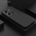 Hontinga for Infinix Note 30 4G 5G Back Cover Simple Candy Color Phone Case Square Edge Liquid Silicone Mobile Cover. 