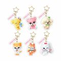 IVE MINIVE Cartoon Figure Pendant Keychain WonYoung CHERRY YuJin GANGANJI Anime HD Acrylic Keyring DIVE LEESEO LIZ Fans Gifts. 