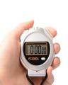 Digital Handheld Multi-Function Sports Stop watch Timer - Silver. 
