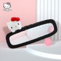 Sanrioed Anime Hello Kitty Kawaii Car Rearview Mirror Plush Cover Cartoon Cat Reversing Decoration Car Interior Accessories Gift. 