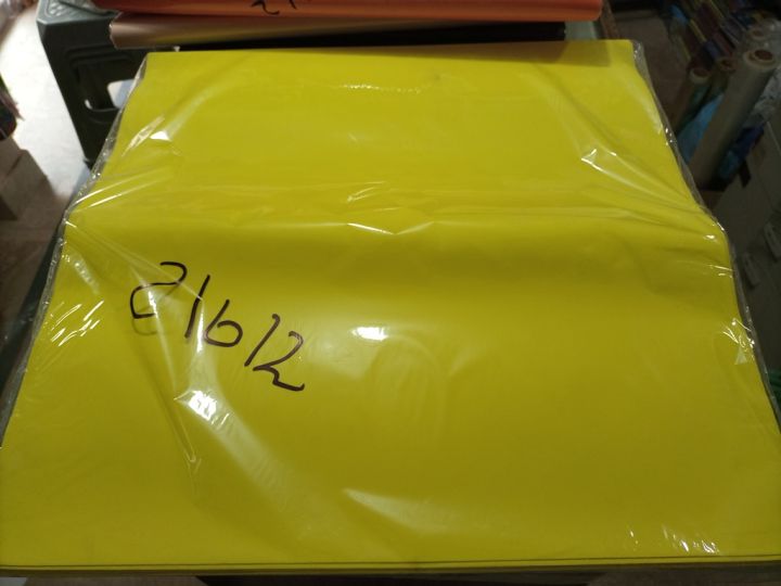 Large Fomic Sheet (Size 19 inch X 19 inch) Yellow Color Pack of 01 Sheet