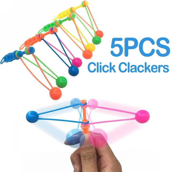 1/3/5Pcs Plastic Touch Balls Click Clacker Ball Toy Hand Shaking Double Balls Kids Novelty Stress Reliever Toys Party Favor Gift