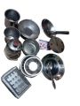 Miniature Kids Kitchen Set Stainless Steel Kids Kitchen Toys Set With  Free Plastic Basket/Bowl  Miniature Cooking Set Simulation Tableware Toy Pretend Play Cook Toy for Kids. 