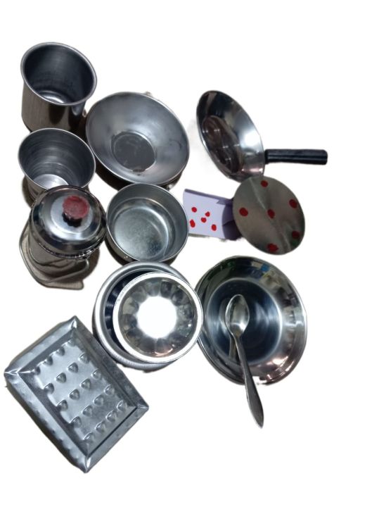 Miniature%20Kids%20Kitchen%20Set%20Stainless%20Steel%20Kids%20Kitchen%20Toys%20Set%20With%20%20Free%20Plastic%20Basket/Bowl%20%20Miniature%20Cooking%20Set%20Simulation%20Tableware%20Toy%20Pretend%20Play%20Cook%20Toy%20for%20Kids%20-%20Image%207