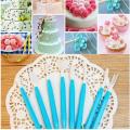 8 pcs Engraving Sculpture Sugar Flower Decorating Modeling Pastry Fondant Cake Carving Tools Set. 