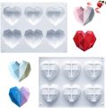 Heart Shaped Chocolate Mold Pinata Cake Mold and Hammer Popsicle Mold Set Diamond Silicone Mousse Cake Mold Trays ​Candy Dessert Ice Cream for Cake Decoration Making Ice Cream Chocolate. 