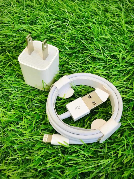 Apple Original iPhone 5W Charger with Cable | 100% Genuine Apple Charger for iPhone 5, 6, 7, 8, X, XS, XR, XS Max - Fast Charging, USB Charger, iPhone Charging Cable