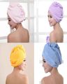 Single piece 100% Cotton Turbie Hair Dryer Cap Towel - Hair Wrap Towel - Randomly Selected Color. 