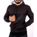 Black Printed Hoodi For Men. 