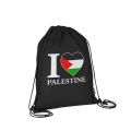 Free Palestine Flag Drawstring Bag - Palestine Bag Digitally printed on cloth by Zezo. 