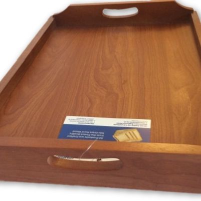 Wooden Serving Tray with handles 36CM X 25CM X 6CM Excellent
